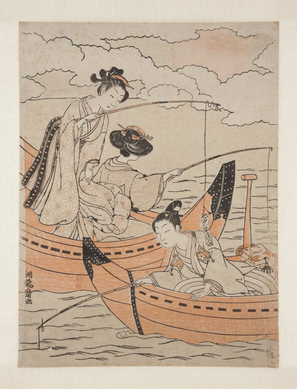 爱的小船(Koi no fune)(彩色木版画) 作者 oda田K