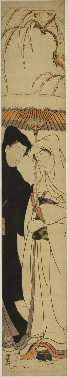 雪下共撑一把伞的情侣 作者 oda田K