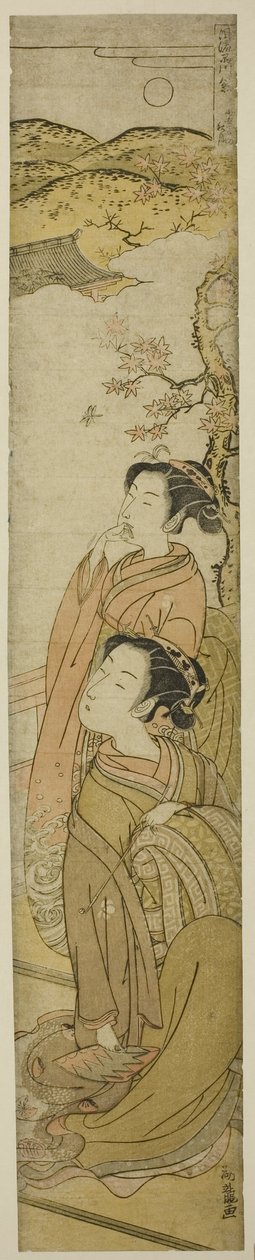 东海寺的秋月，选自 "品川八景 "系列 作者 oda田K
