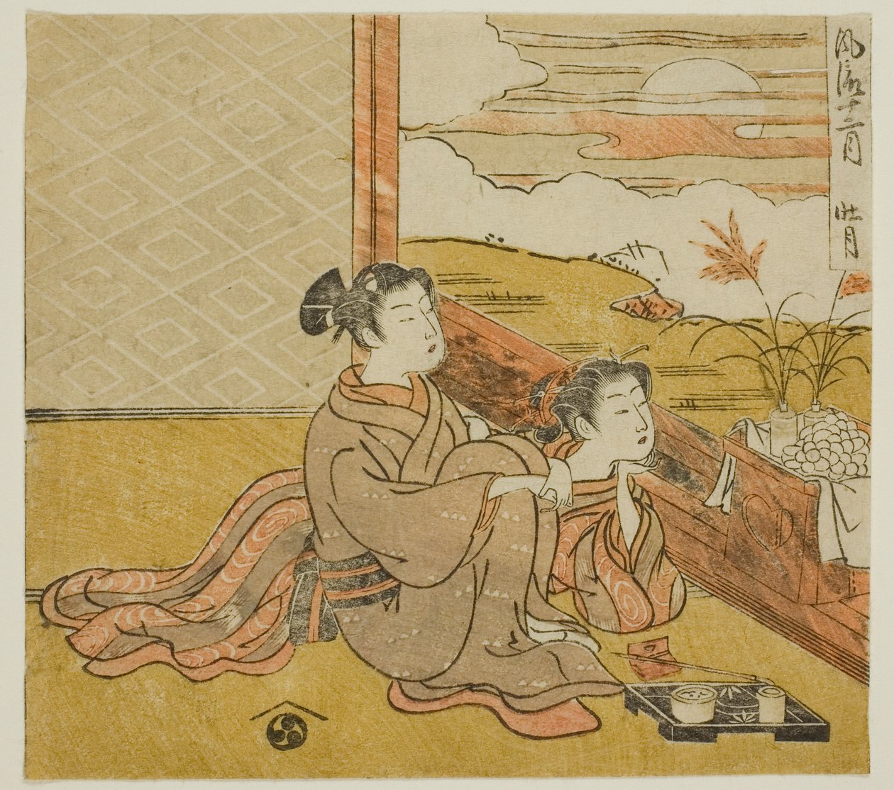第八个月（Sogetsu），选自 "时尚十二个月（Furyu juni tsuki）"系列 作者 oda田K