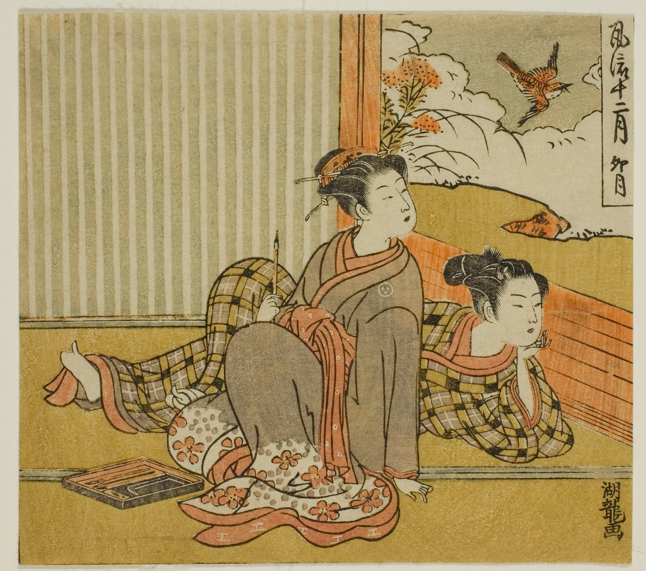 第四个月（卯月），选自 "时髦的十二个月（Furyu juni tsuki）"系列 作者 oda田K