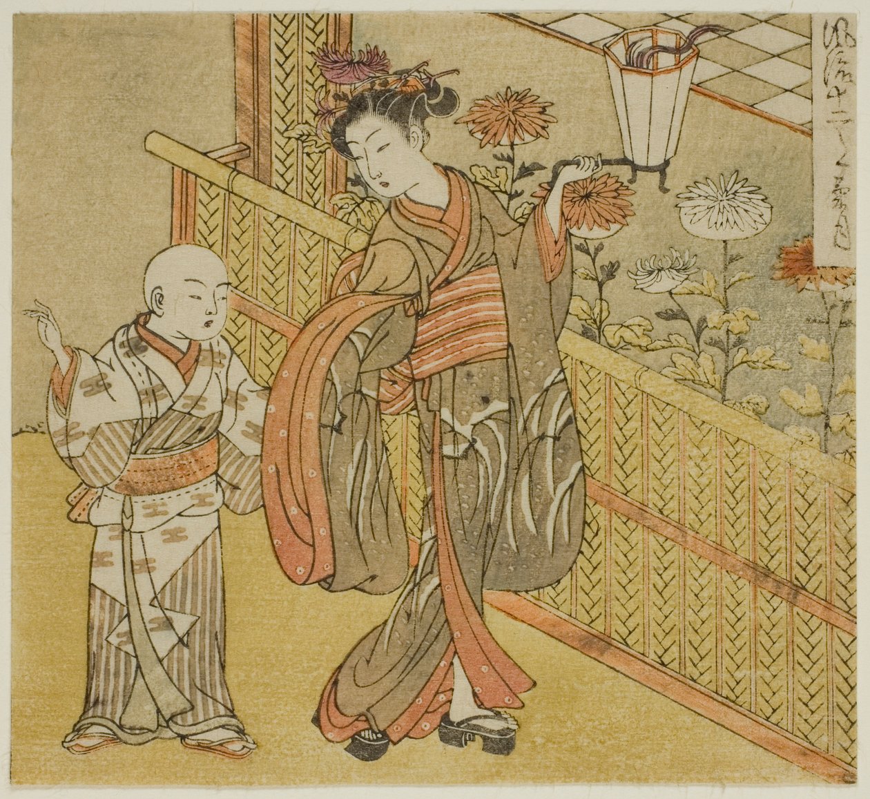 第九个月（Kikuzuki），选自 "时尚十二个月（Furyu juni tsuki）"系列 作者 oda田K