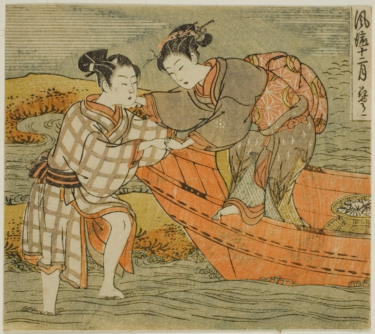 第三个月（Hanamizuki），选自 "时尚十二个月（Furyu juni tsuki）"系列 作者 oda田K