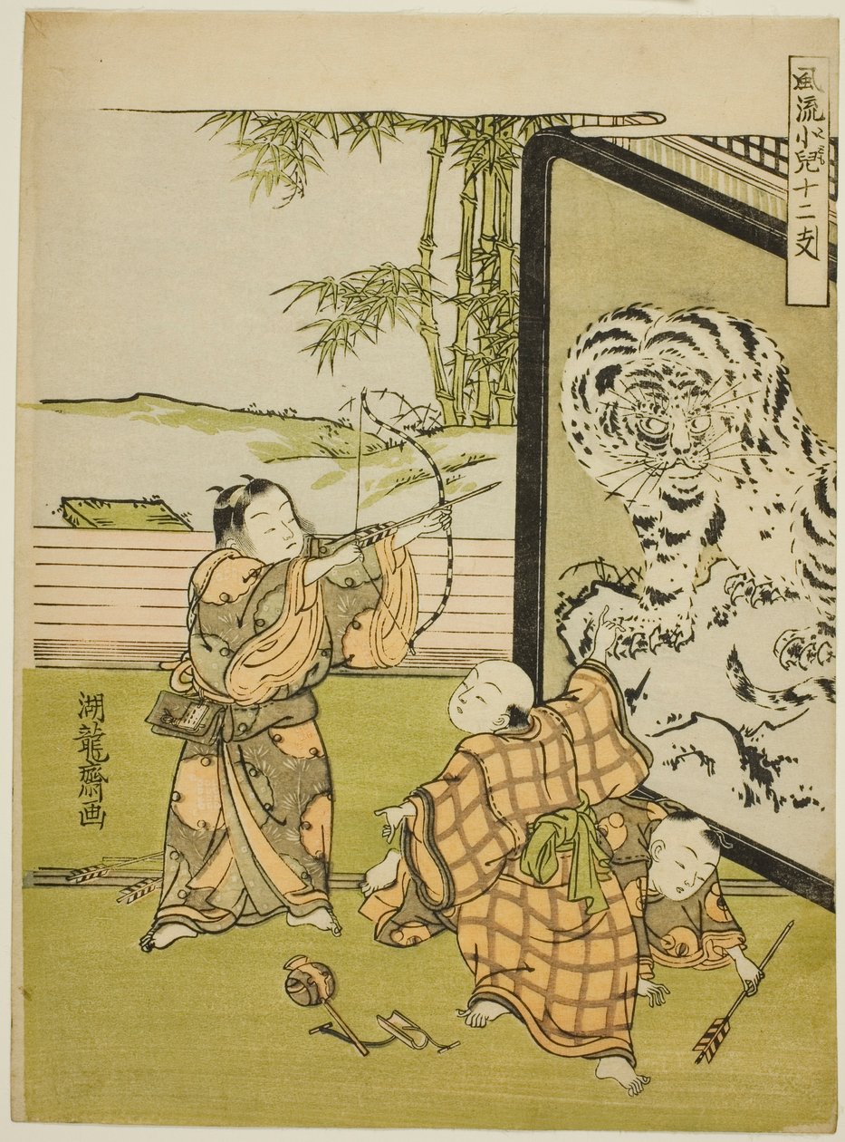虎，选自 "十二生肖时尚儿童（Furyu kodomo juni shi）"系列 作者 oda田K