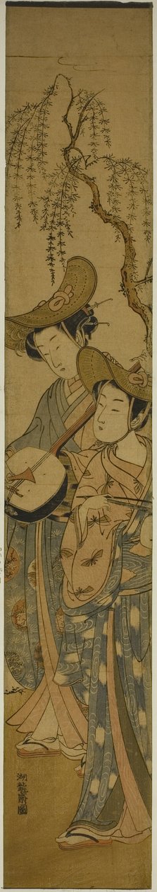 柳树下的两位流动音乐家 作者 oda田K
