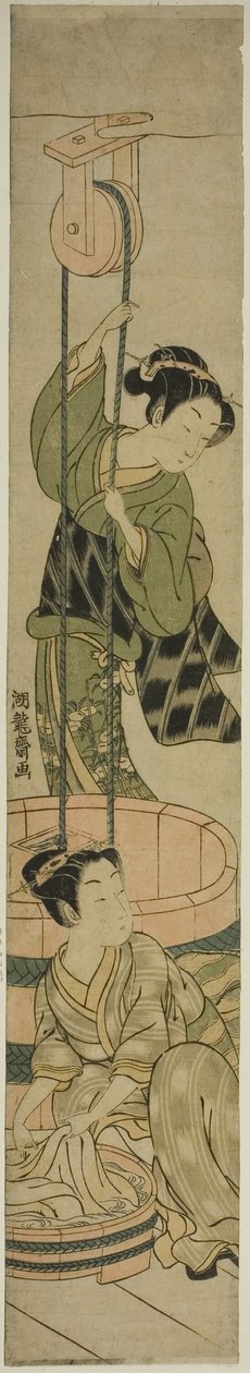 在井边洗衣的妇女 作者 oda田K