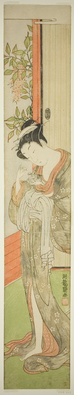 喂老鼠的年轻女子 作者 oda田K
