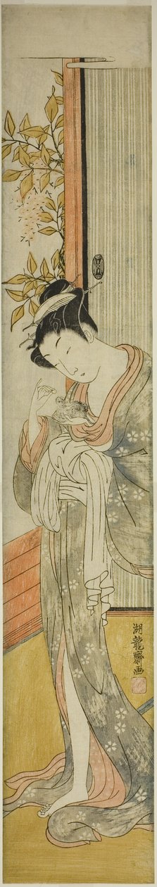 喂老鼠的年轻女子 作者 oda田K