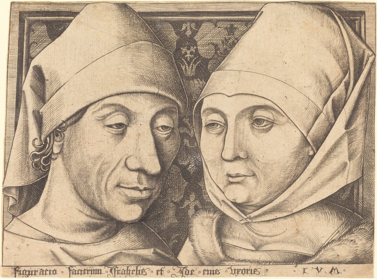 Israhel van Meckenem和他的妻子Ida的双人画像 作者 以色列·范·麦肯纳姆（Israhel van Meckenem）