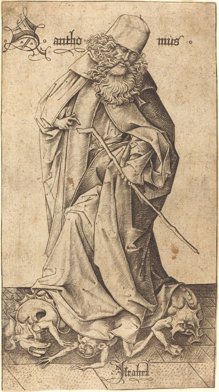 圣安东尼 作者 以色列·范·麦肯纳姆（Israhel van Meckenem）