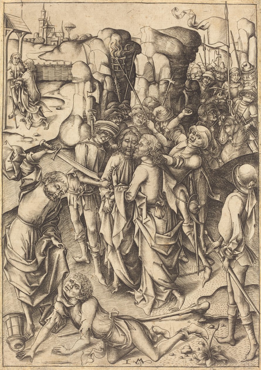 背叛》，约1480年。 作者 以色列·范·麦肯纳姆（Israhel van Meckenem）