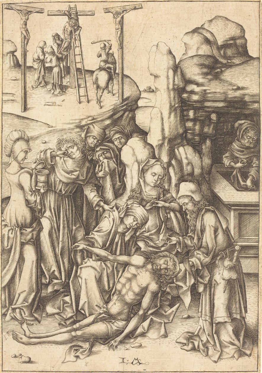 哀歌》，约1480年。 作者 以色列·范·麦肯纳姆（Israhel van Meckenem）