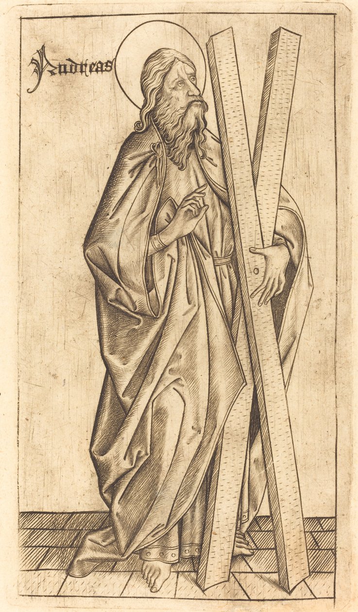 圣安德鲁 作者 ES Master 之后的 Israhel van Meckenem