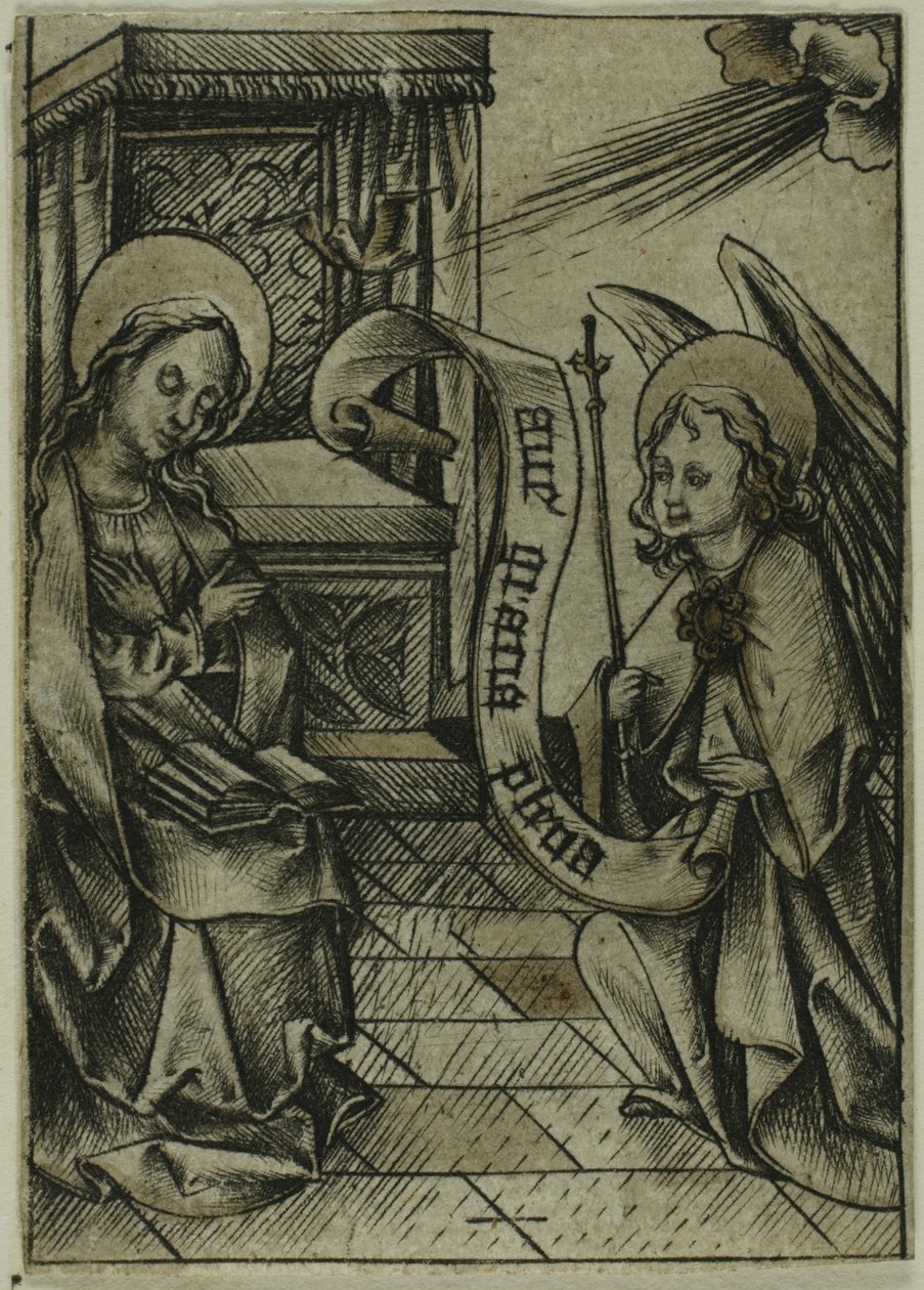 圣母领报 作者 小艾希拉（Israhel van Meckenem）