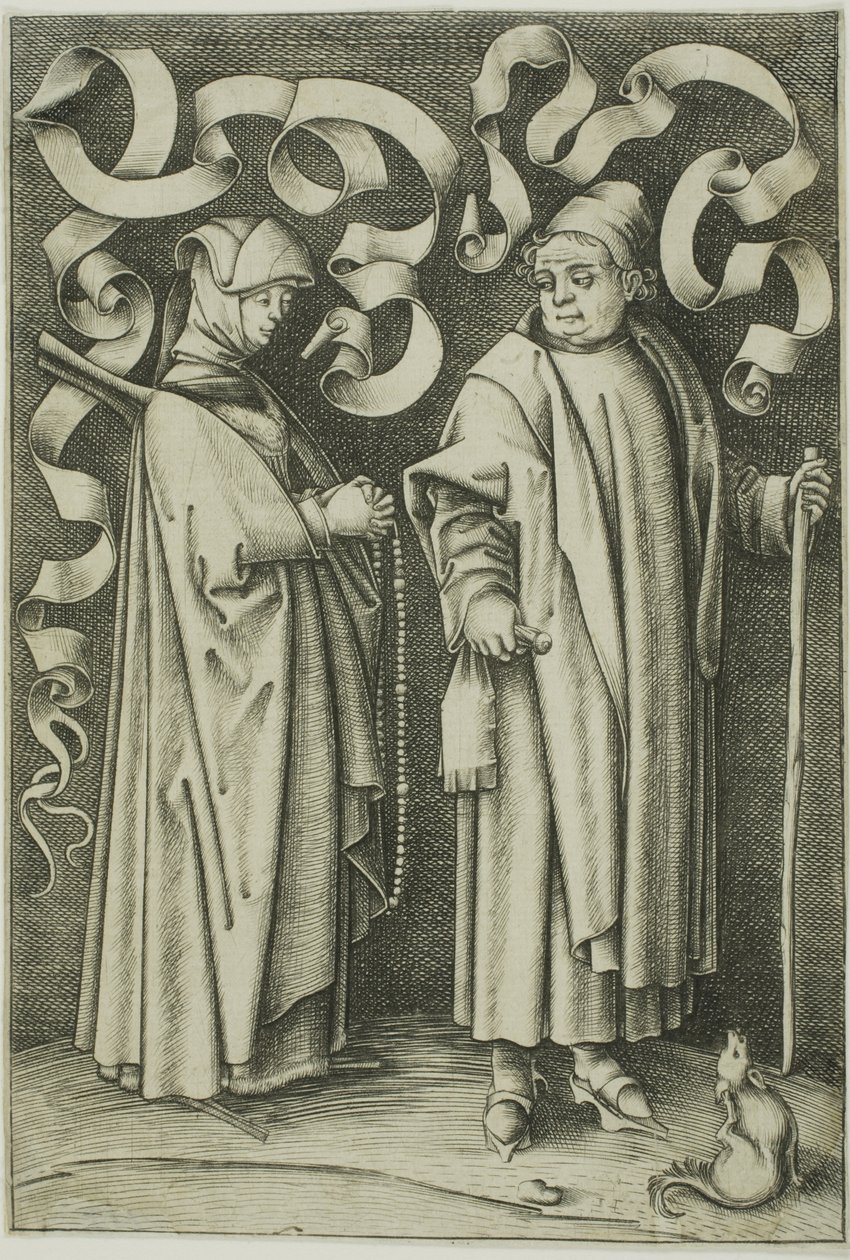 教会信徒 作者 小艾希拉（Israhel van Meckenem）