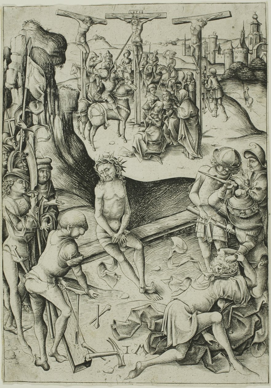 耶稣受难 作者 小艾希拉（Israhel van Meckenem）