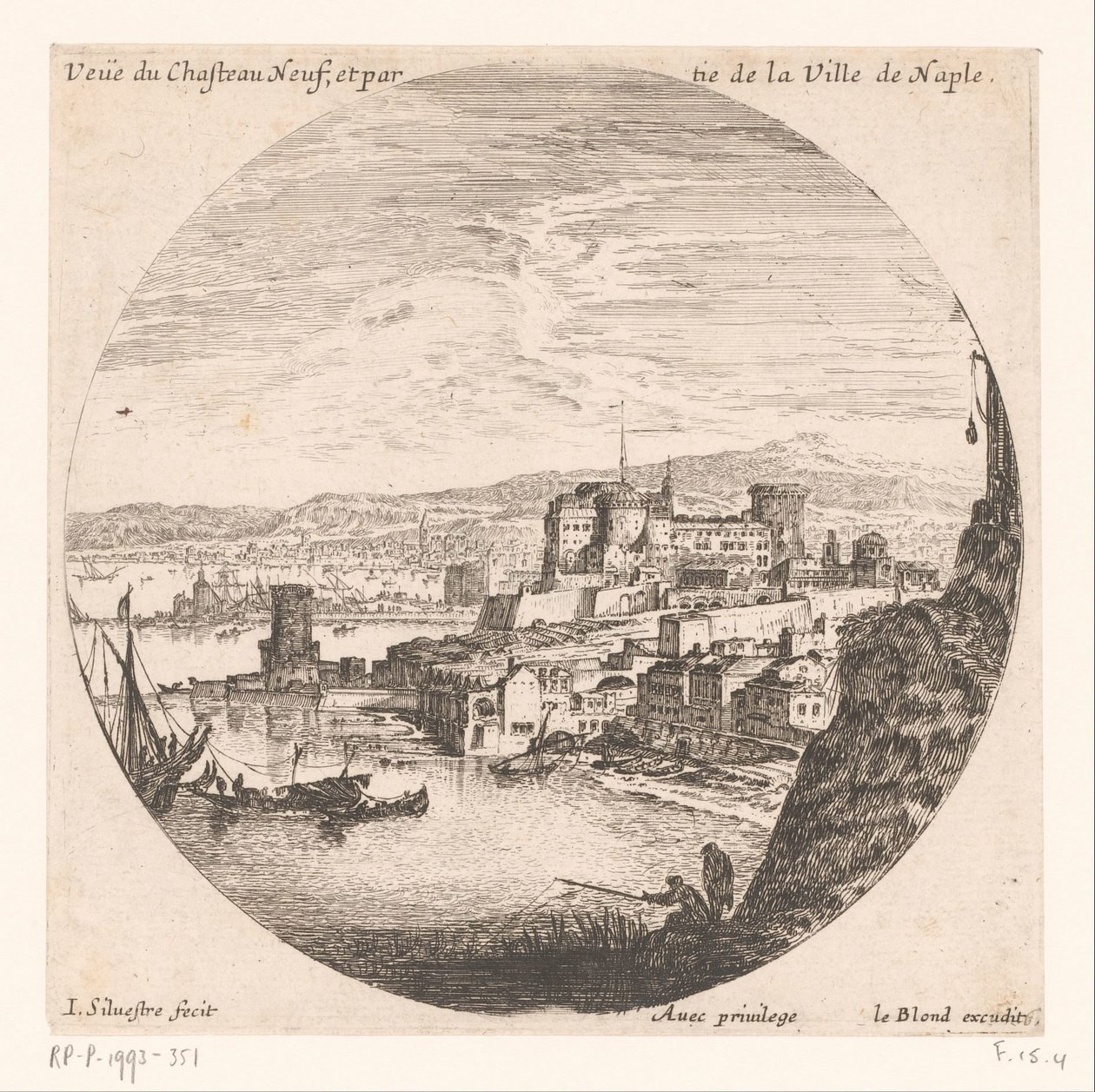 新城堡景观
Veue du Chasteau neuf et partie de la Ville de Naple（物上标题）
海港的各种景观（系列标题）
各种海港景观（系列标题） 作者 以色列·西尔维斯特（IsraëlSilvestre）