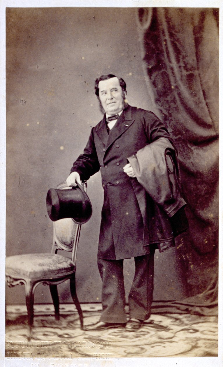 Antonio Tamburini的肖像 作者 意大利摄影师