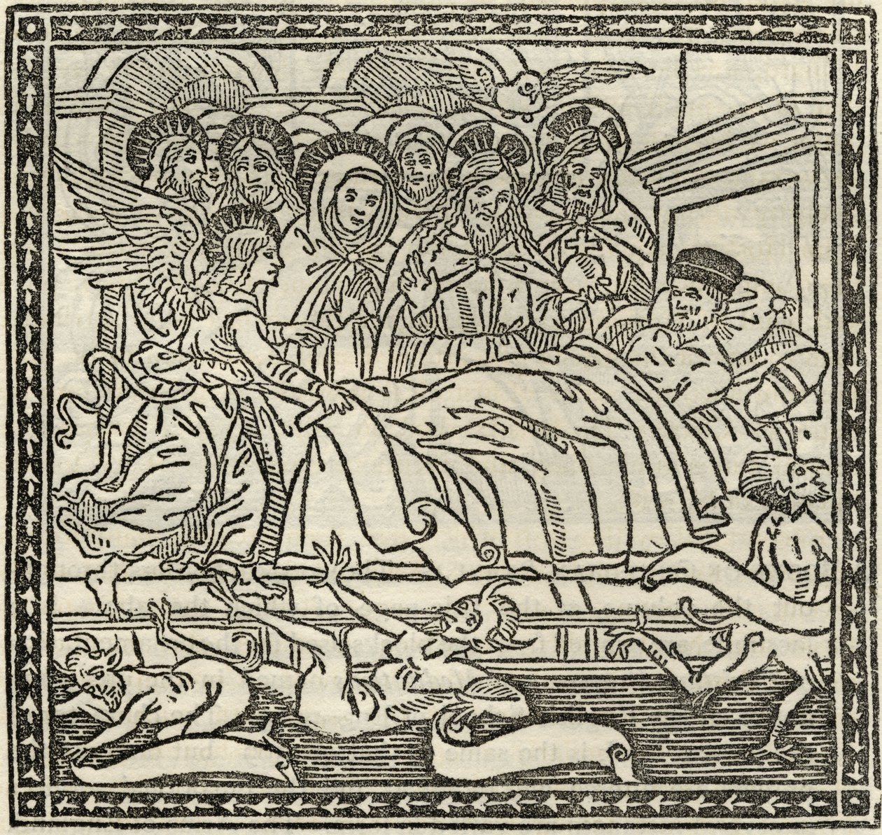 死亡，来自“雕刻，蚀刻和木刻的收藏目录”，作者Richard Fisher，1879年出版 作者 意大利学校