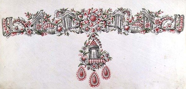 设计一个collier（绘图） 作者 意大利学校