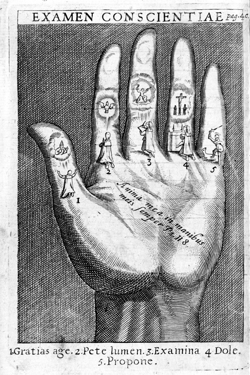 良心的检验，由圣一“神操”罗耀拉，于1689年印刷的 作者 意大利学校