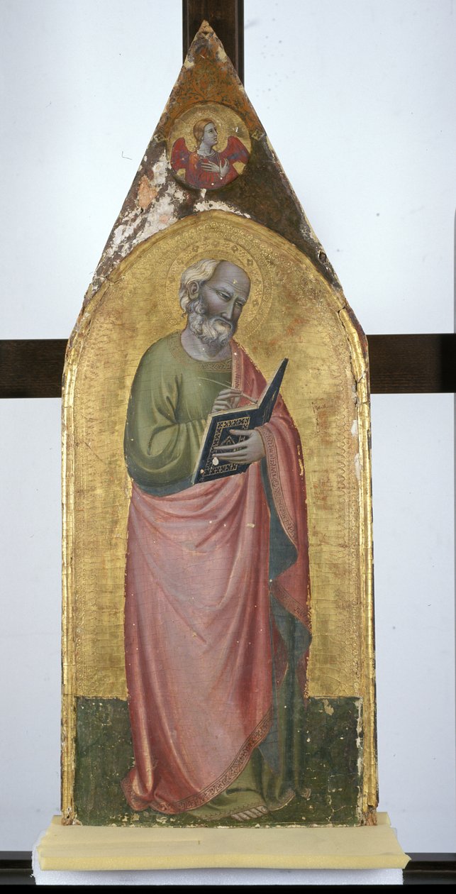 约翰福音传教士，c.1360（杨木上的蛋彩画） 作者 意大利学校