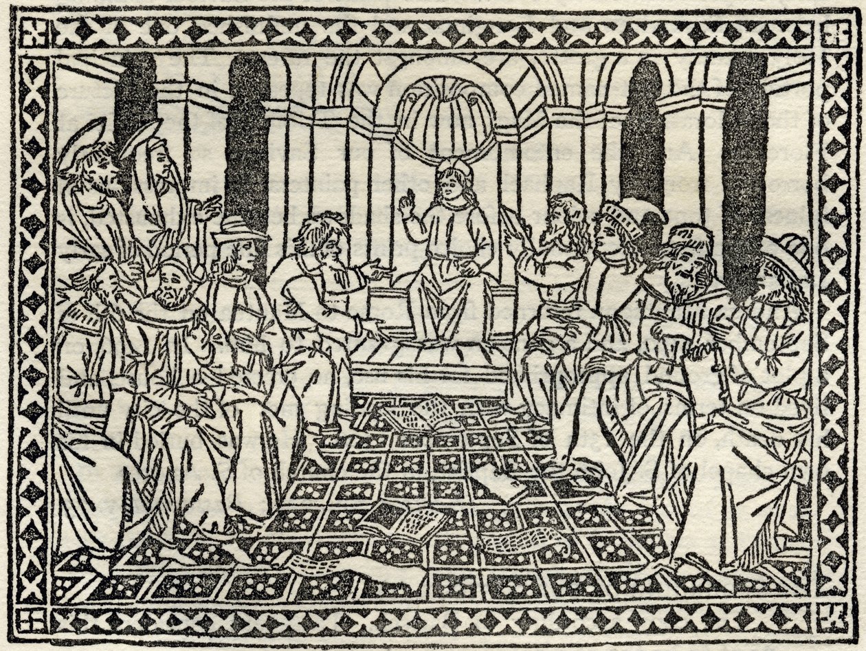 我们的救主和医生，来自“雕刻，蚀刻和木刻的收藏目录”，作者Richard Fisher，1879年出版 作者 意大利学校