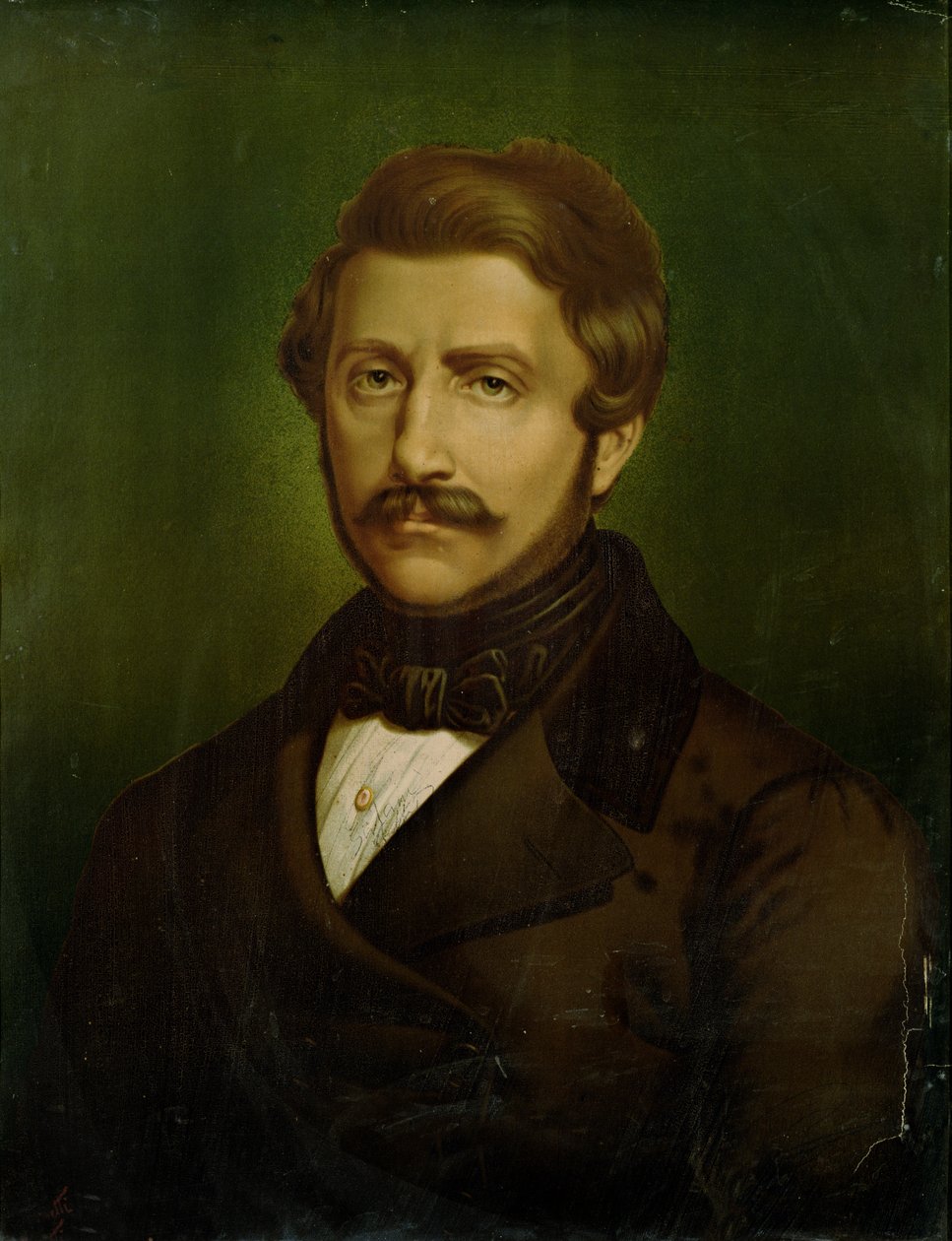 Gaetano Donizetti的肖像（1797-1848） 作者 意大利学校