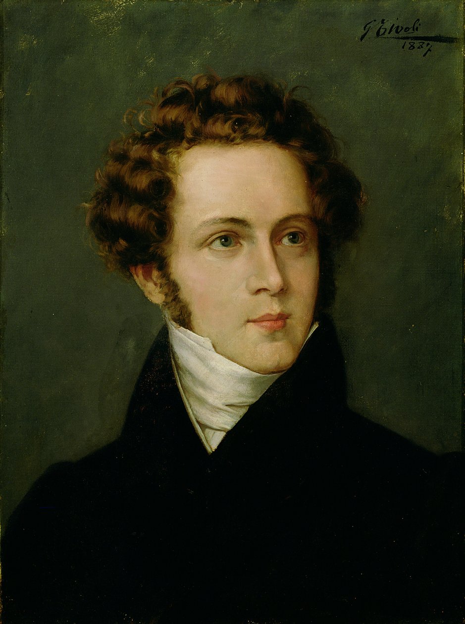 Vincenzo Bellini（1801-1835）1887年的肖像 作者 意大利学校