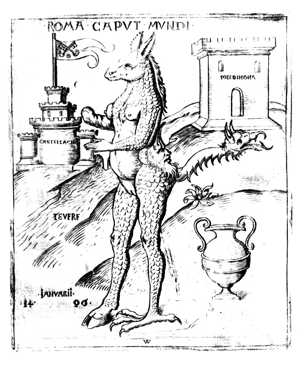 罗马，世界之都，1596年 作者 意大利学校