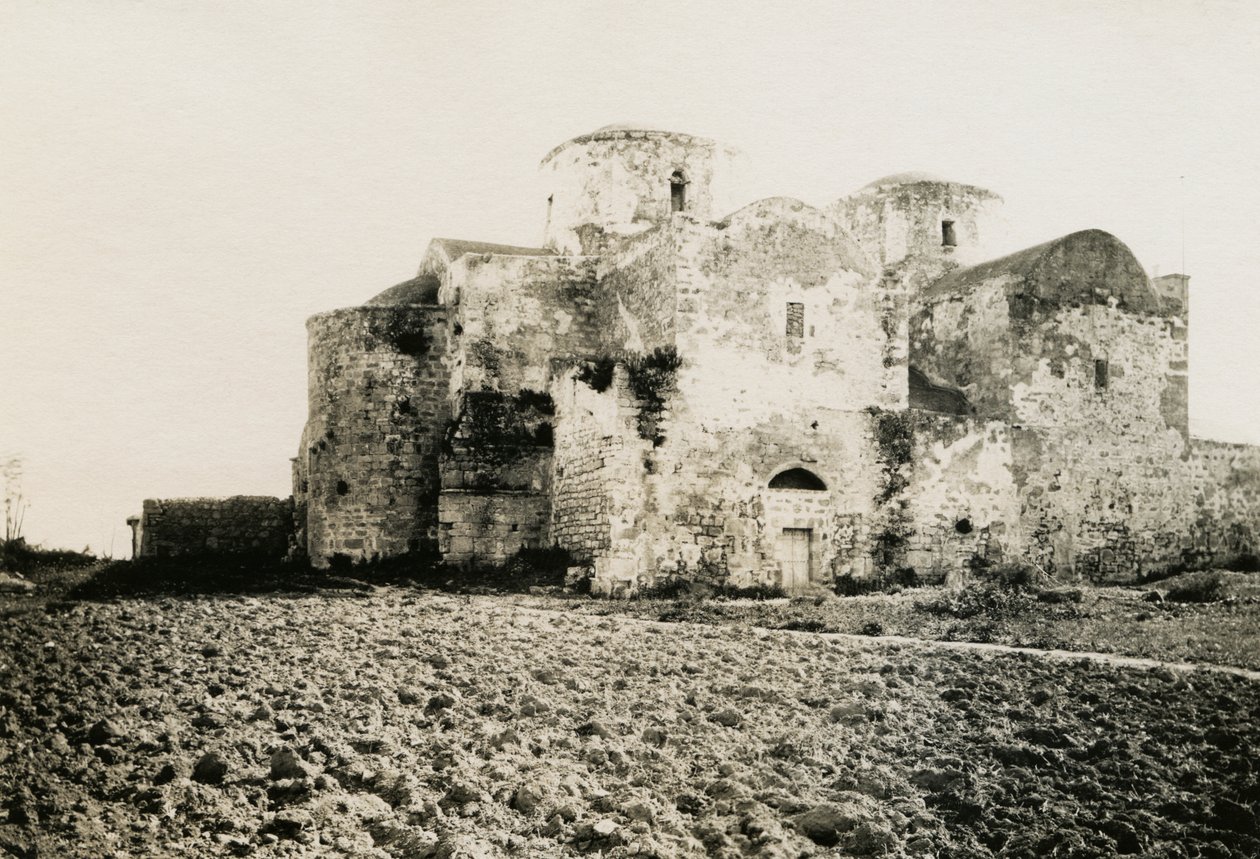 Agios Varnavas修道院，塞浦路斯Engomi，照片由Camille Enlart拍摄，巴黎 作者 意大利摄影师