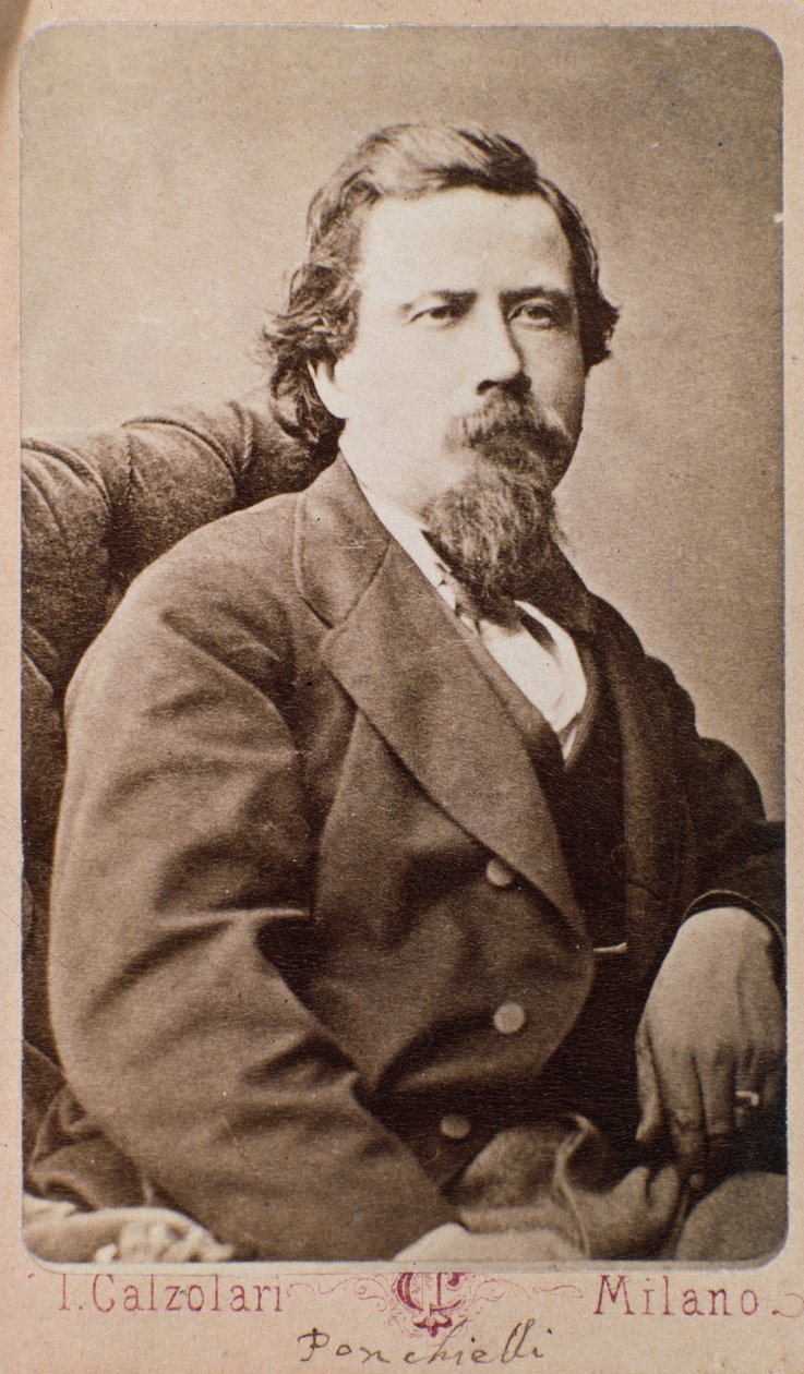 Amilcare Ponchielli（1834-1885）意大利作曲家画象 作者 意大利摄影师