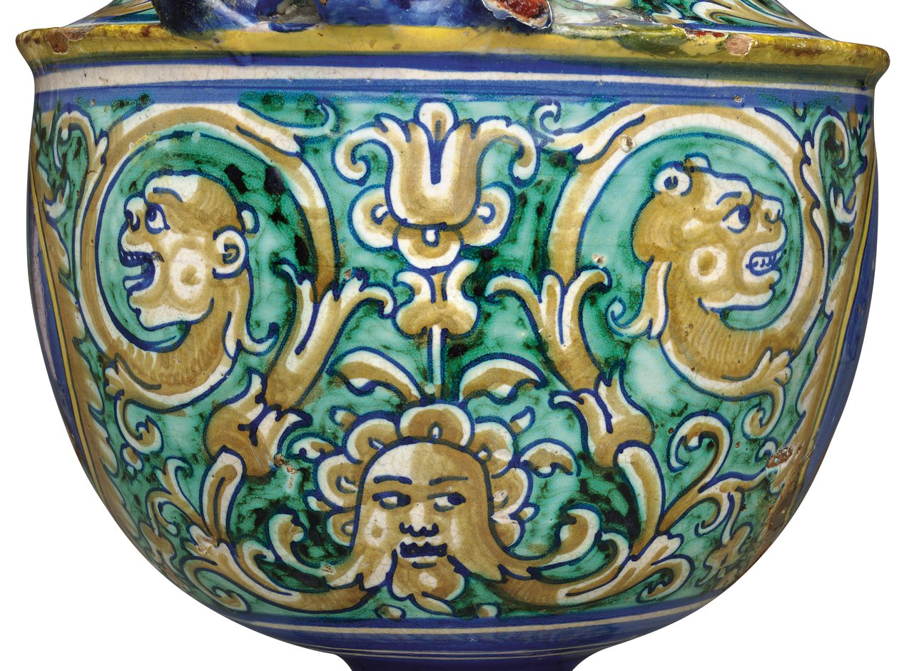 Deruta maiolica两柄花瓶，约1525-50年 作者 意大利学校