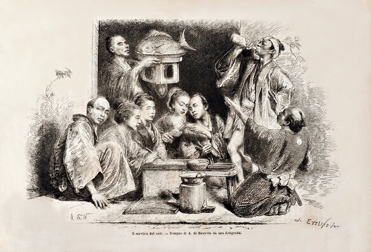 1869年意大利版Tour du Monde的小型清酒 作者 意大利学校