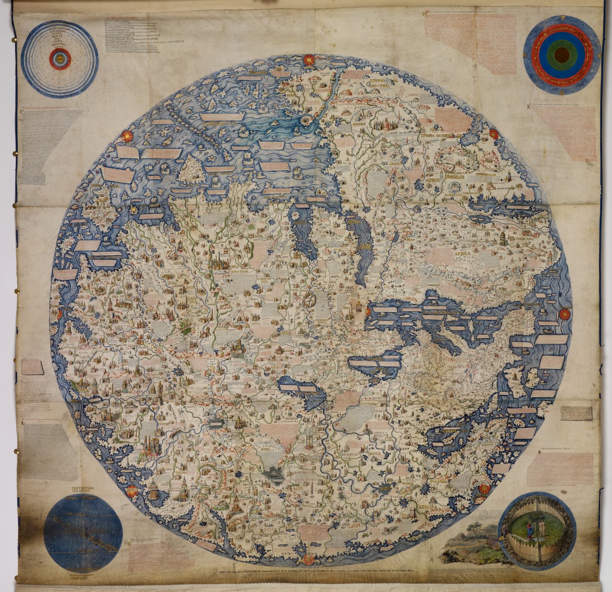 Add.11267 "Large Planisphere, or Mappa Mondo"，1459 年，毛罗-弗劳创作 作者 意大利学校