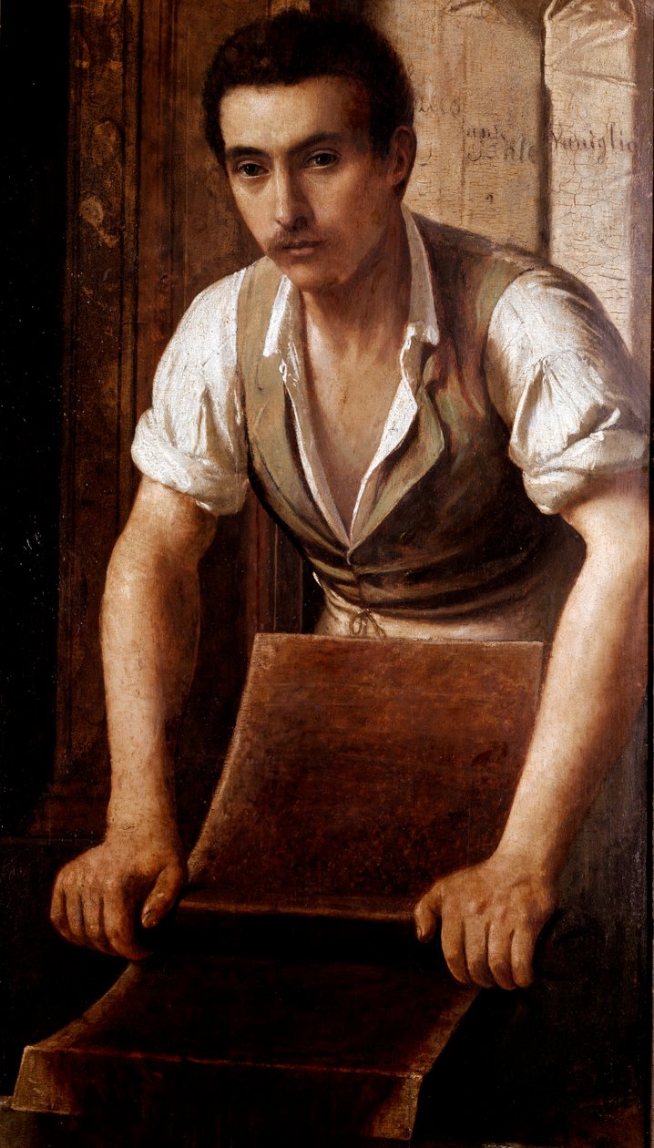 巧克力的手工制造 标志的匿名绘画。 1875-1900 米兰，米兰博物馆 作者 意大利学校