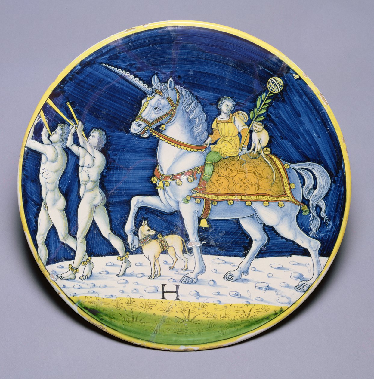 C.86-1927 Dish depicting Caesar