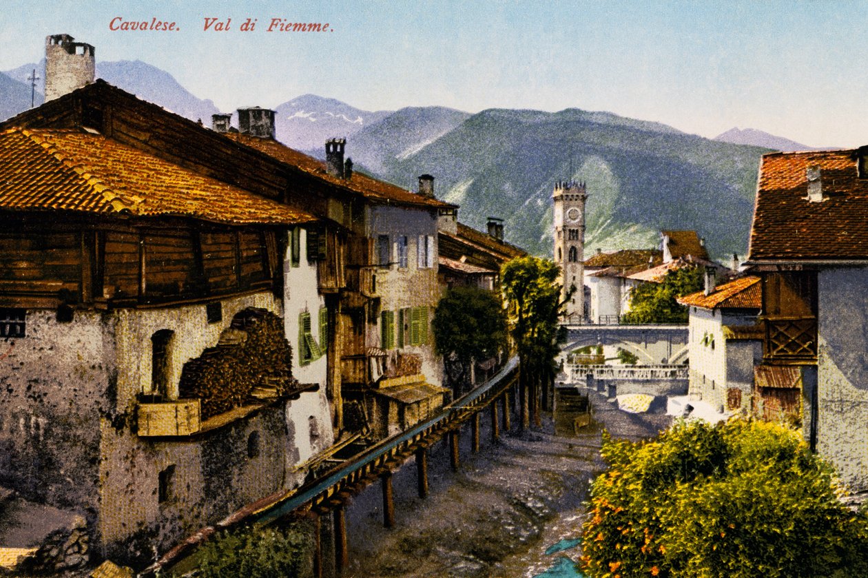 卡瓦莱塞，Val di Fiemme，明信片，意大利特伦蒂诺-上阿迪杰，20 世纪 作者 意大利学校