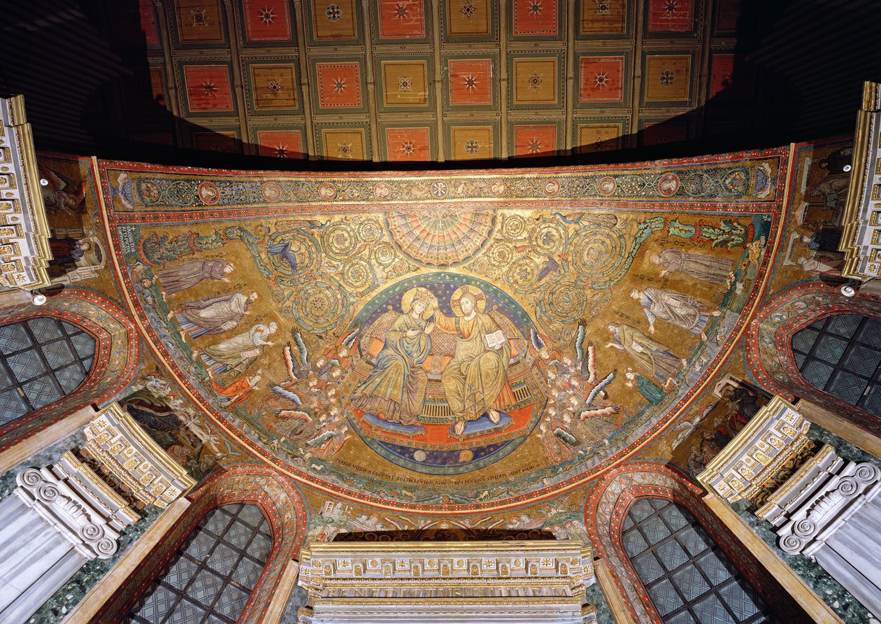 Christ Enthroned（马赛克） 作者 意大利学校