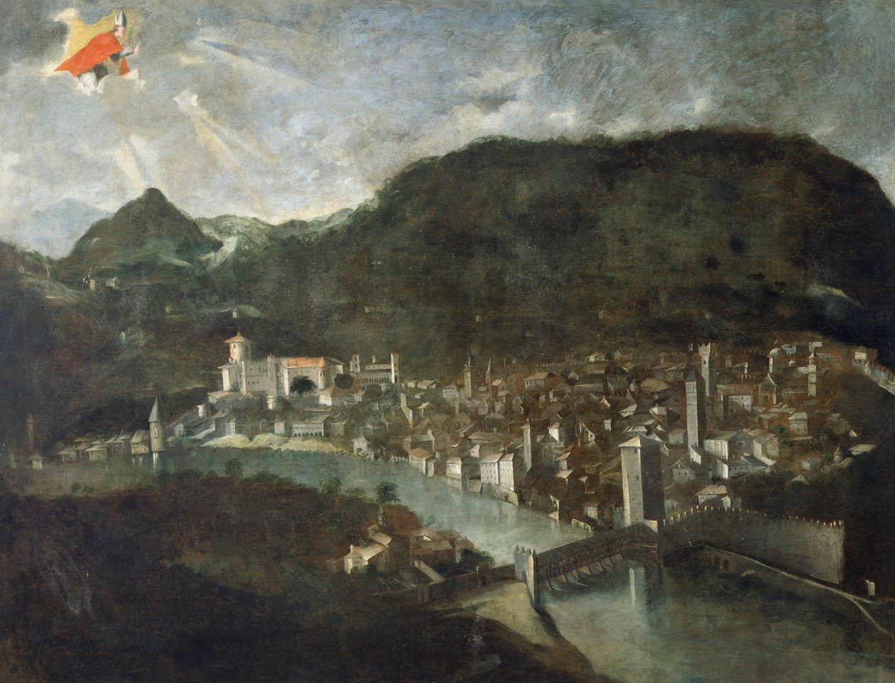 特伦托市，1682年的前奏，意大利 作者 意大利学校