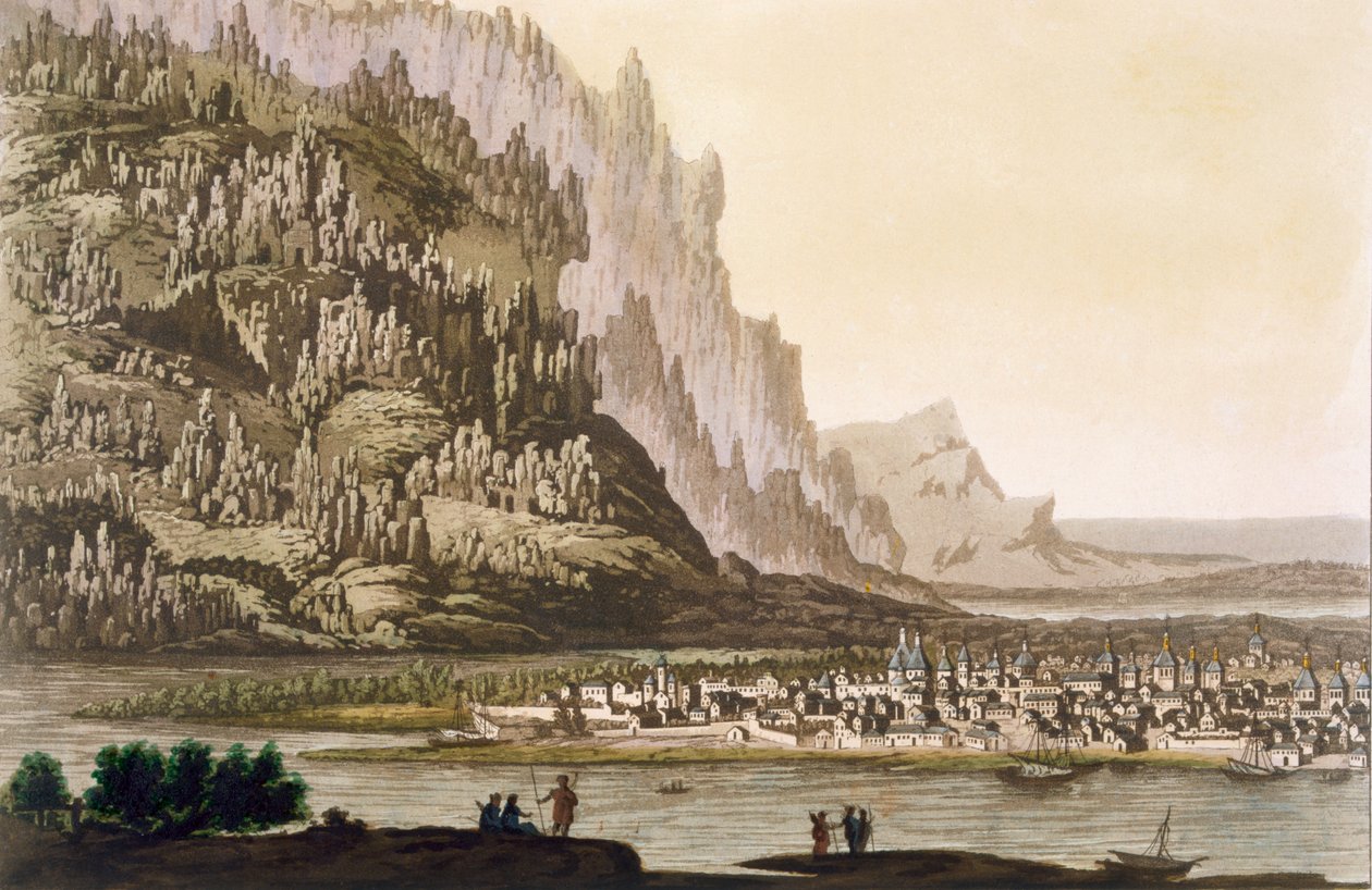 雅库茨克市，位于西伯利亚东部的莉娜河上，时间为1820年代至30年代 作者 意大利学校