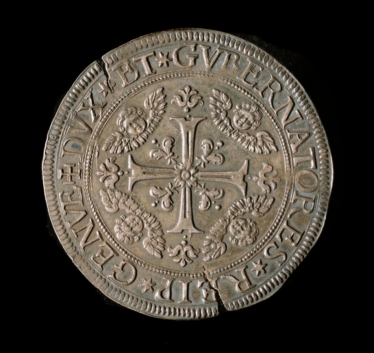 基因共和国货币： ECU 宽银。 直径。 61 毫米。 1693.前面。 Genes Musei di Strada Nuova (inv, M7135) 作者 意大利学校