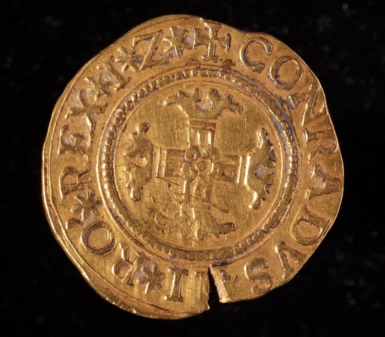 基因共和国的货币：黄金四元。 直径 32 毫米。 1616.回来。 Genes Musei di Strada Nuova (inv, M6459) 作者 意大利学校