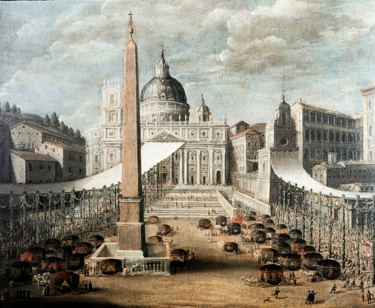 Feast of Corpus Christi in Saint Peter square in Rome (Painting 作者 意大利学校