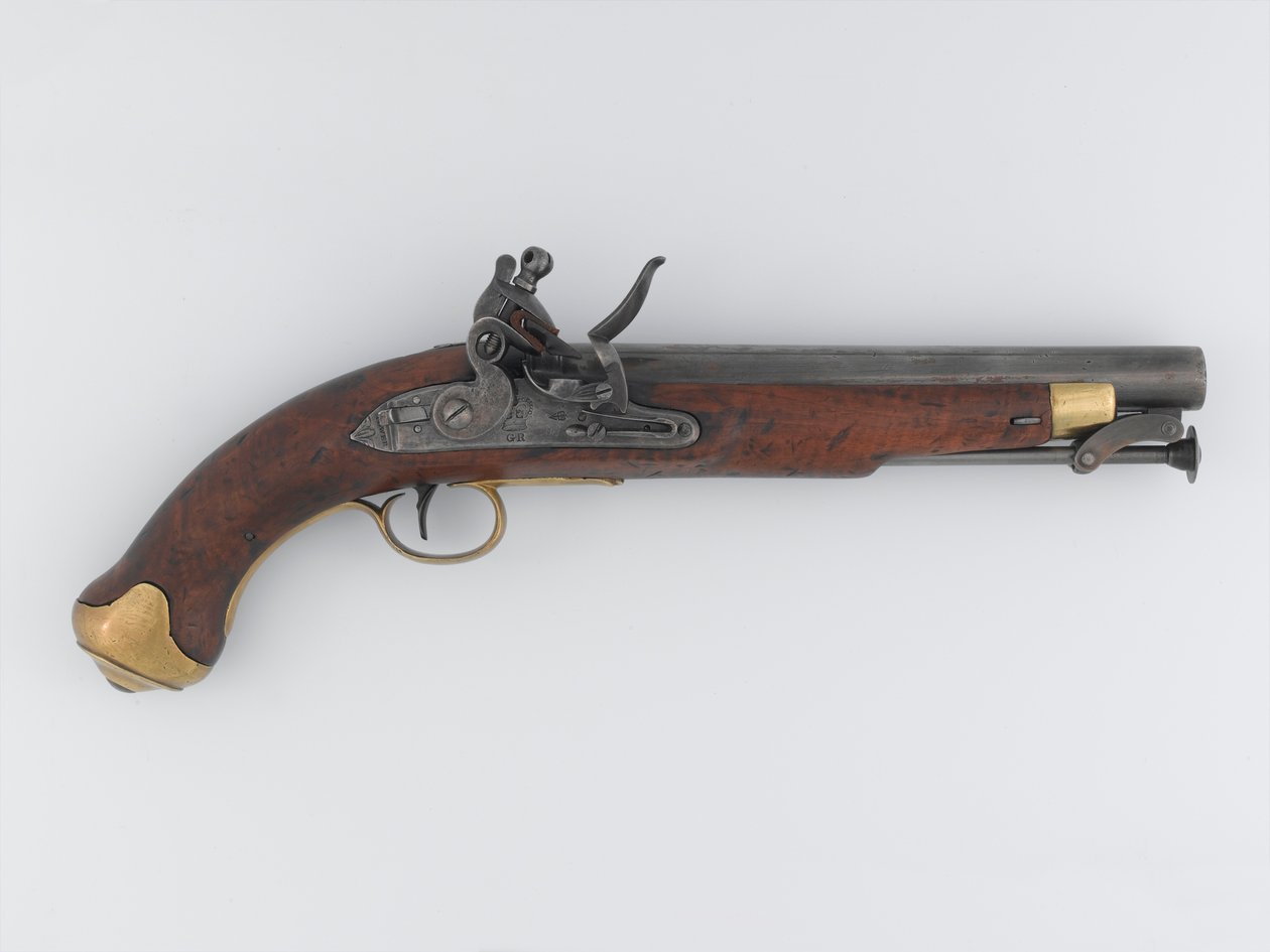 Flintlock 16 口径（0.65 英寸）手枪，New Land Pattern，轻型龙骑兵，c.1808（手枪，燧发枪，0.65 英寸 New Land 型轻型龙骑兵） 作者 意大利学校