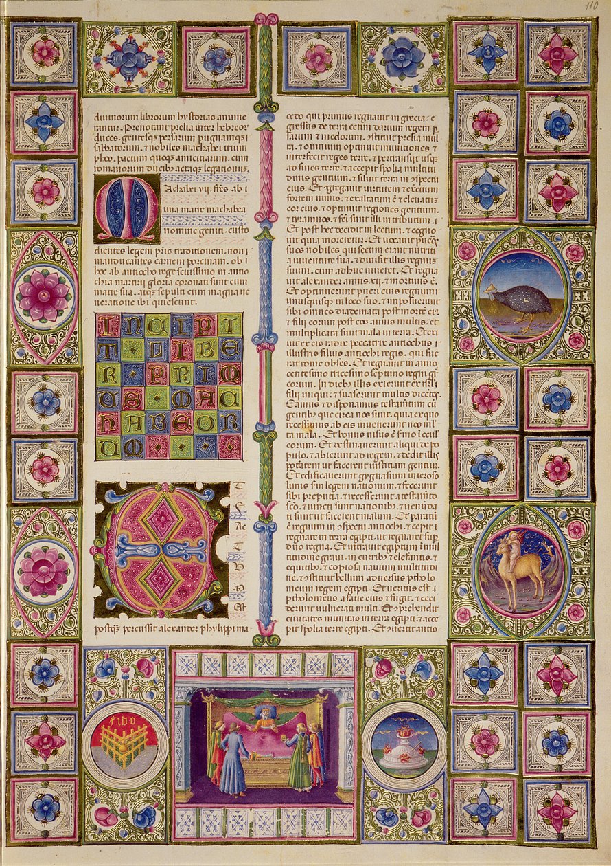 Fol.110r 《马卡比第一卷》开篇，选自 Borso d