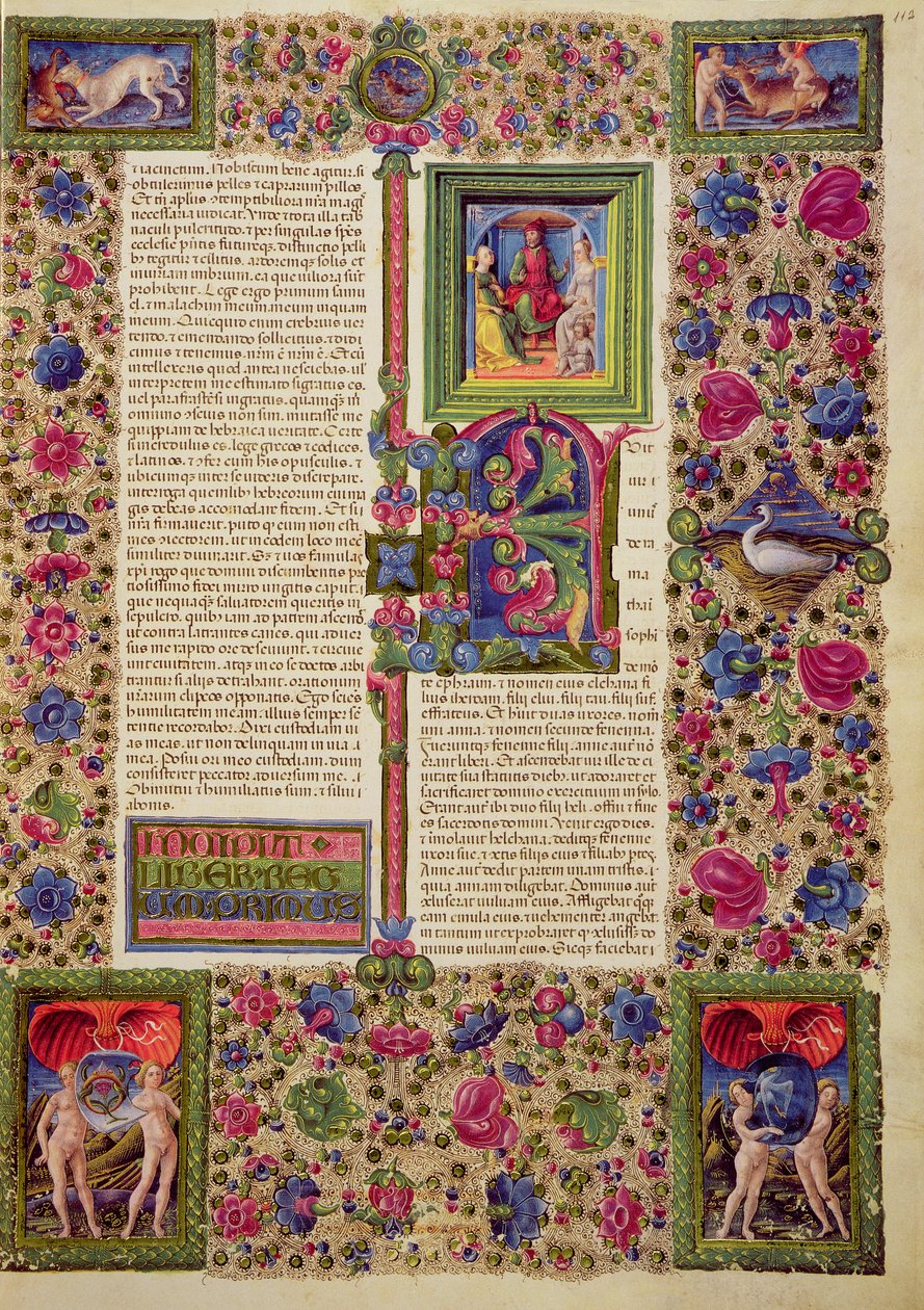 Fol.112r 《列王记上》，选自 Borso d
