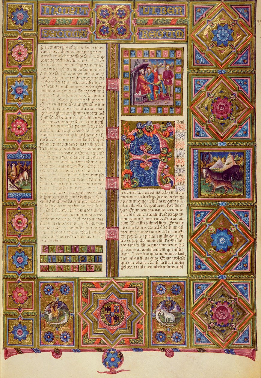 Fol.127r 《列王记下》，选自 Borso d