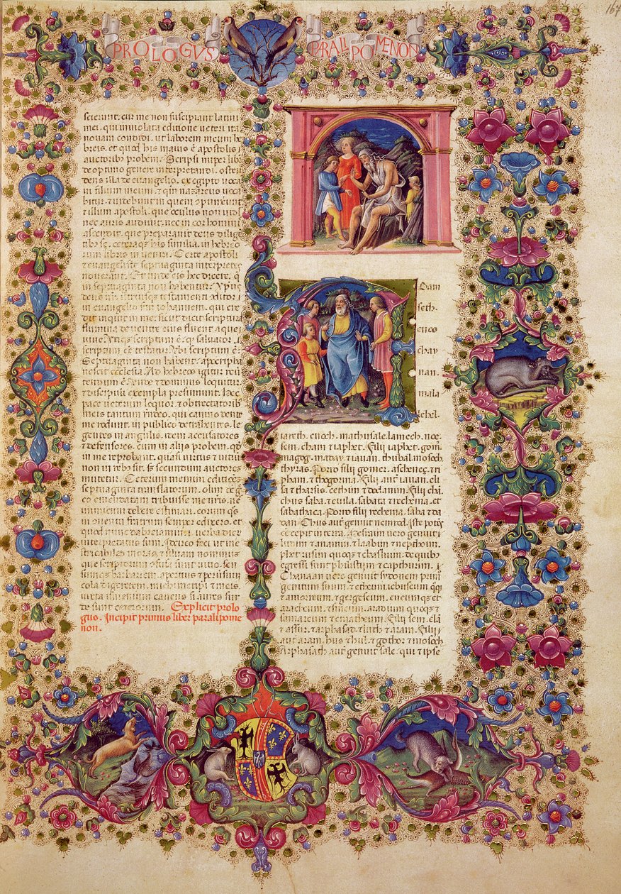 Fol.167r 第一卷编年史，来自 Borso d