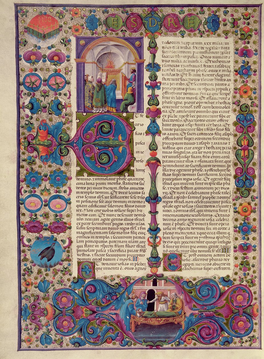 Fol.205v 《出埃及记》，来自 Borso d